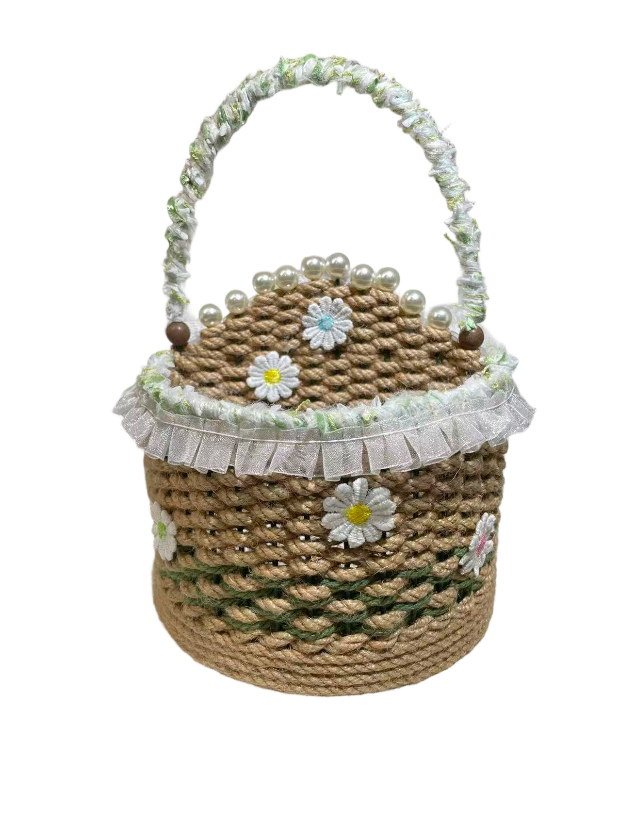 Hand-Woven Jute Wall Basket | Multi-Purpose Storage