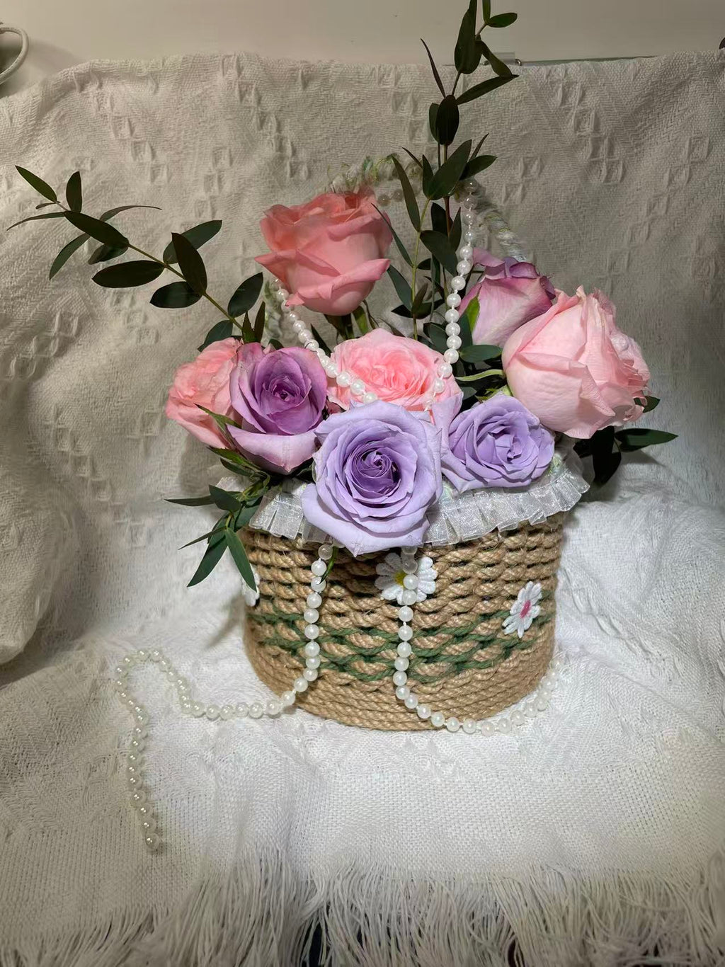 Hand-Woven Jute Wall Basket | Multi-Purpose Storage