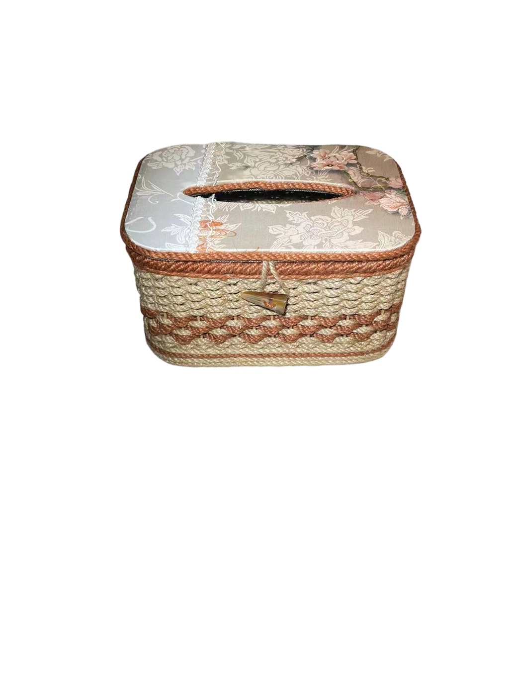 Hand-woven hemp rope paper drawer box storage box