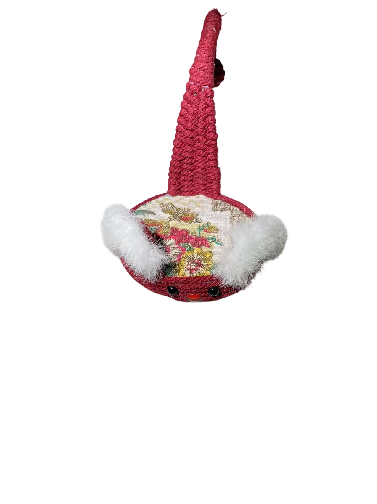Hand woven cat shaped phone holder