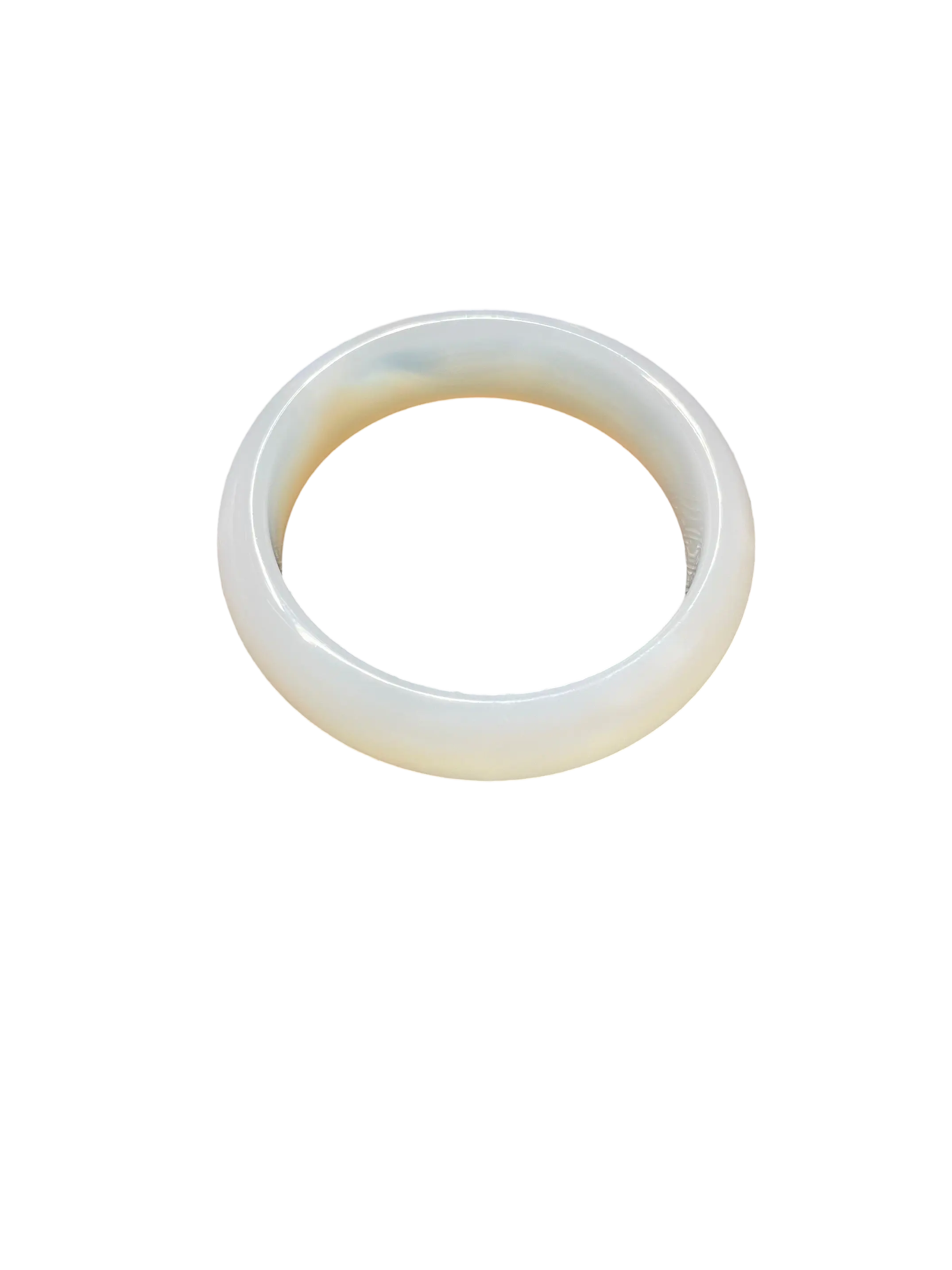 White Noble Consort Hard Agate Bracelet