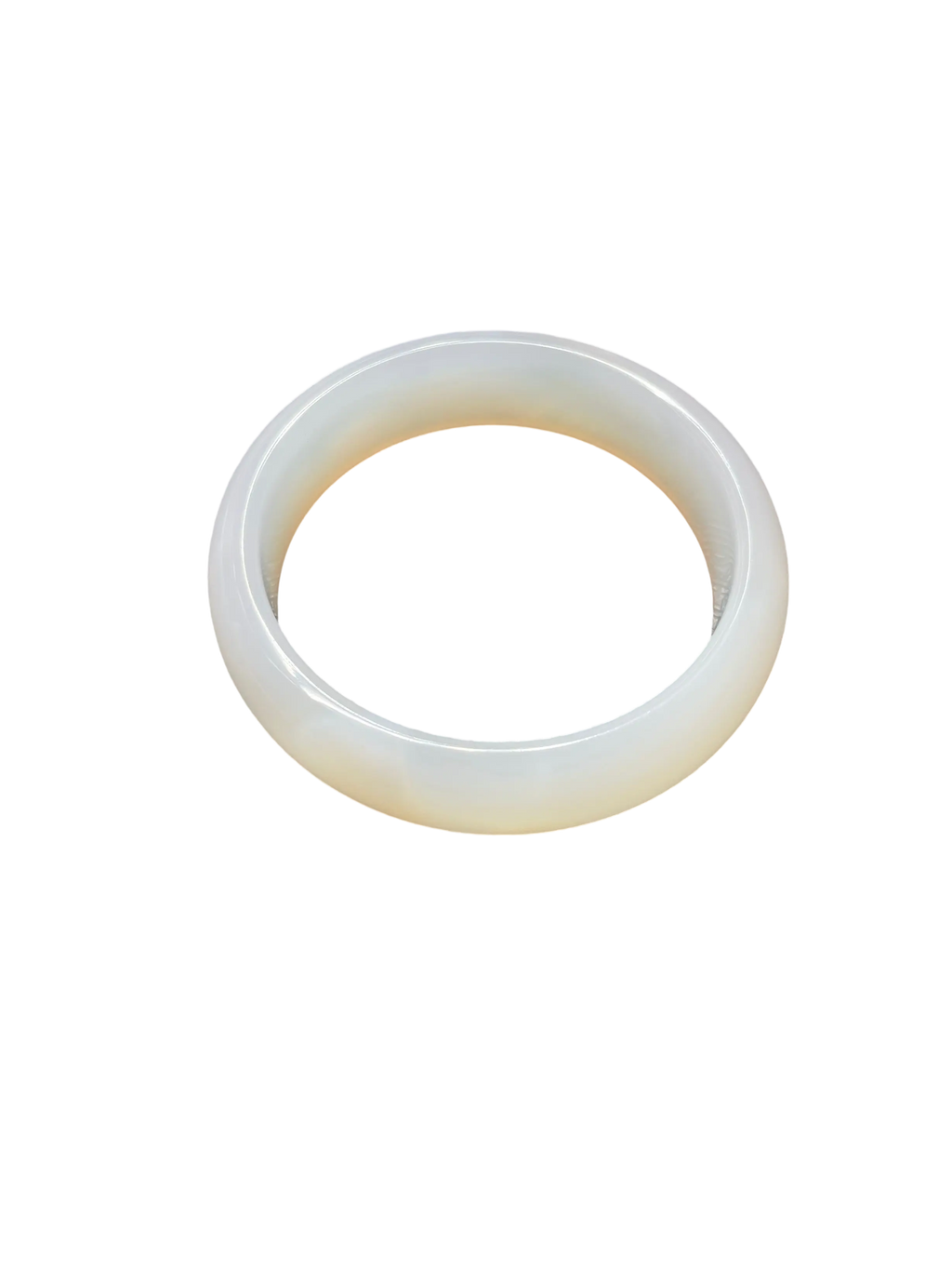 White Noble Consort Hard Agate Bracelet