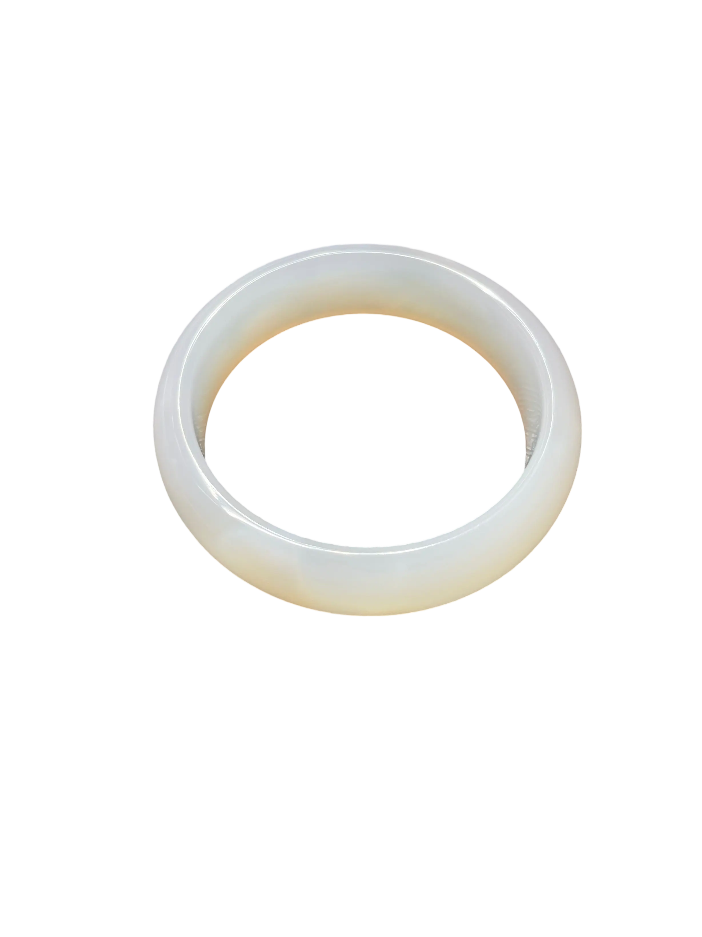 White Noble Consort Hard Agate Bracelet